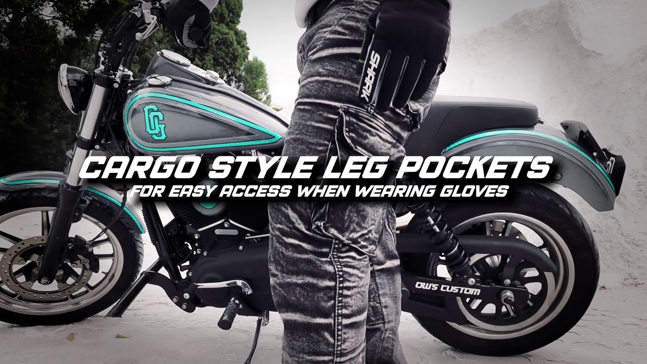 Shark Protective Distressed Stretch Cargos