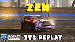 zen Ranked 2v2 POV #525 - zen & .T. VS Tr3bla & Nico - Rocket League Replays