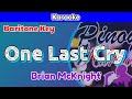 One Last Cry by Brian McKnight (Karaoke : Baritone Key)