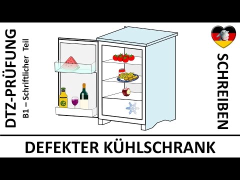 B1-Prüfung (DTZ) -- schriftliche Prüfung -- Brief (defekter Kühlschrank) -- Deutsch lernen