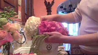 Wedding Centerpieces - Flowers In A French Ice Bucket Tutorial