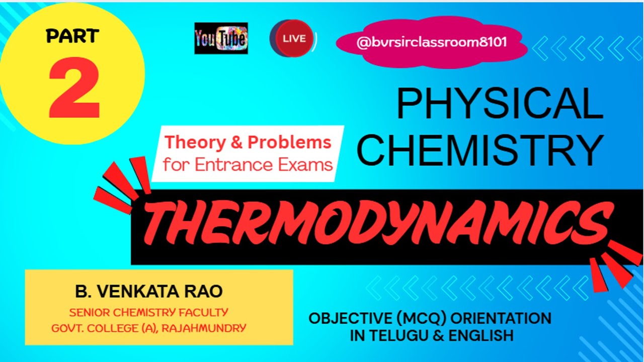 Thermodynamics Physical Chemistry Laws of thermodynamics Heat Work Internal Energy Theory Problems
