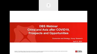 DBS Webinar China and Asia after Covid-19, prospects and opportunities