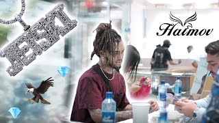 Lil Pump Drops A Bag At Haimov Jewelers !!