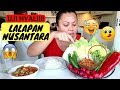 Makan PETE PERTAMA KALI!! lalapan favorite mpo ika plus SAMBEL SETAN