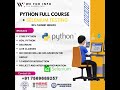 Python Full course With 100% placement