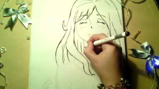 Как нарисовать Джувию Локсар из Хвоста фей[How to draw Juvia  from fairy Tail](Привет меня зовут Даша ! Я покажу вам как как можно нарисовать Джувию Локсар из аниме 