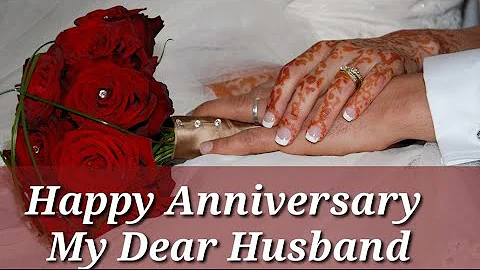 Happy Anniversary My Dear Husband || wedding/Marriage Anniversary Status Wishes Greetings for Hubby