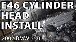 BMW E46 Cylinder Head Installation DIY #m54rebuild 26