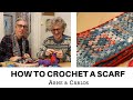 How to crochet a scarf using self-patterning sock yarn by ARNE & CARLOS