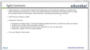 Agile Contracts   PMI   ACP