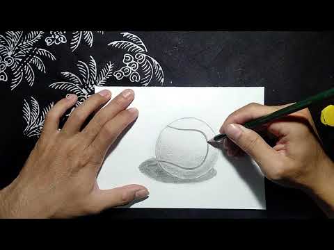 How to draw a tennis ball A pencil drawing tutorial