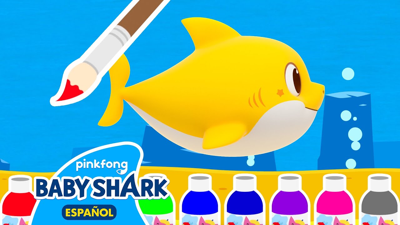 ¿Qué color le queda bien al tiburón bebé? Aprende Colores