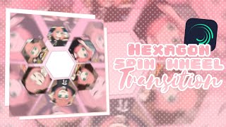 Hexagon spin wheel aesthetic on alight motion tutorial - Pinkiue