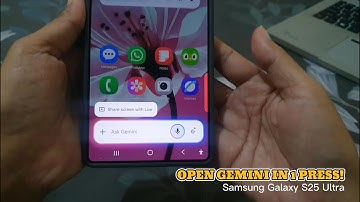 How to Launch Google Gemini with Side Button on Samsung Galaxy S25 Ultra