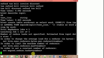 Word Count Example in Hive