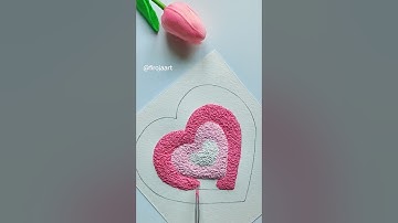 easy tissue paper art 💗 | tissue paper painting ideas ♥️😍  #shorts