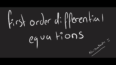 Separable first order differential equations