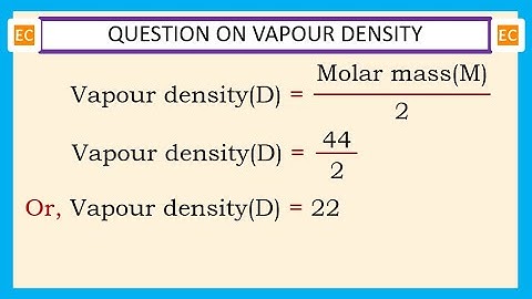 OQV NO – 426 What is the vapour density of CO2 gas?