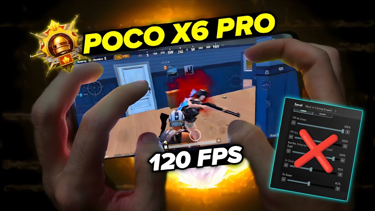 YOUR SENSITIVITY IS WRONG! 🤯 BEST POCO X6 Pro 120FPS Settings