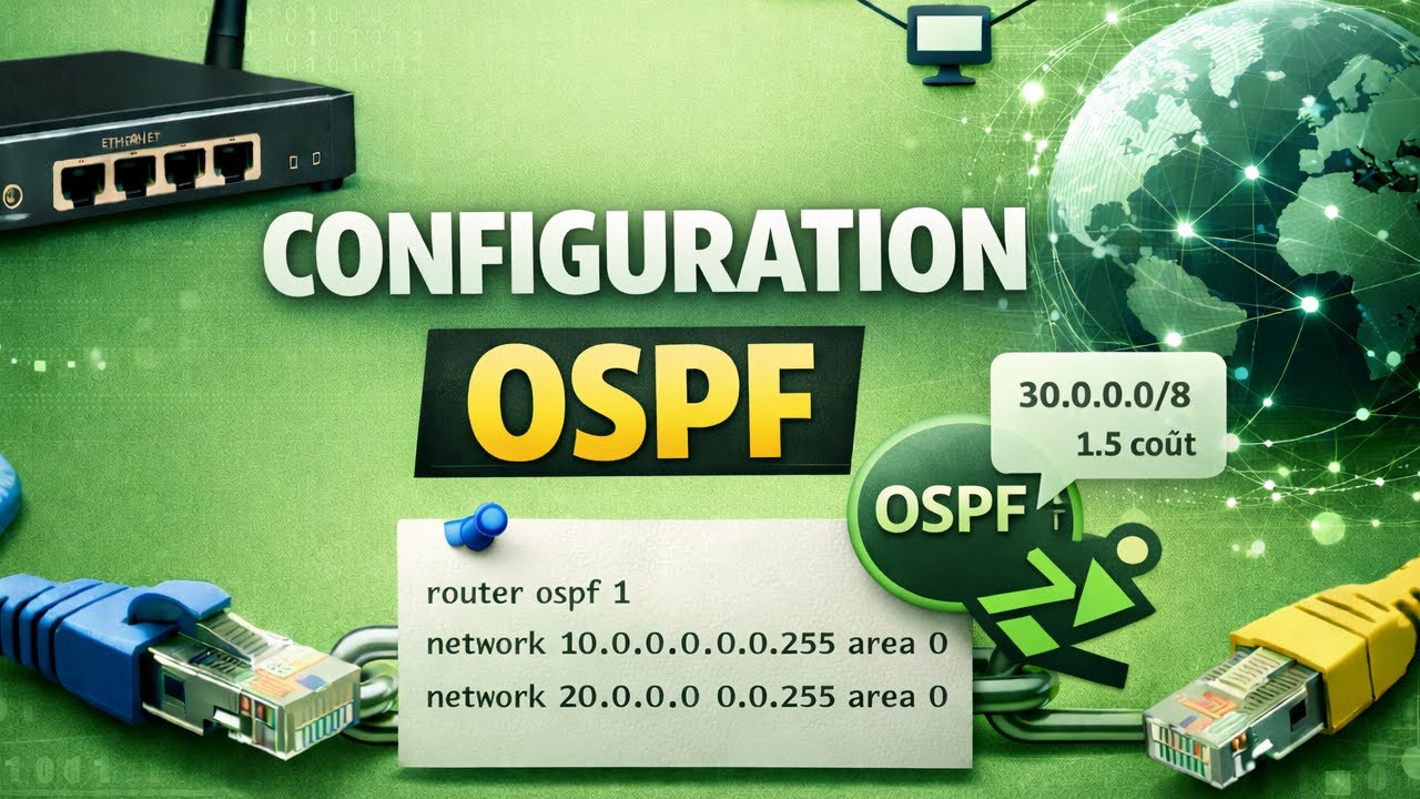 Configuration OSPF pas à pas (Cisco) | Routage #6
