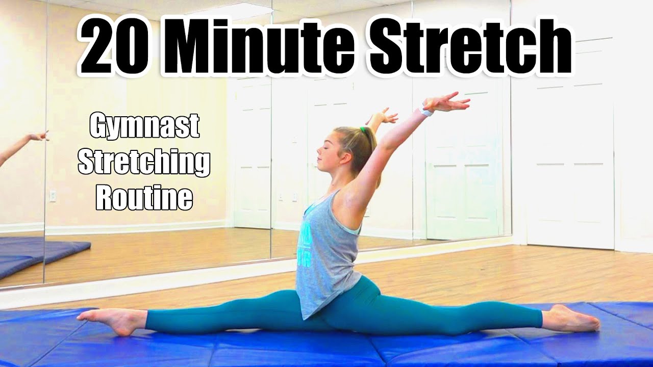 20 Minute Stretch | Gymnast Stretching Routine - Whitney Bjerken - YouTube