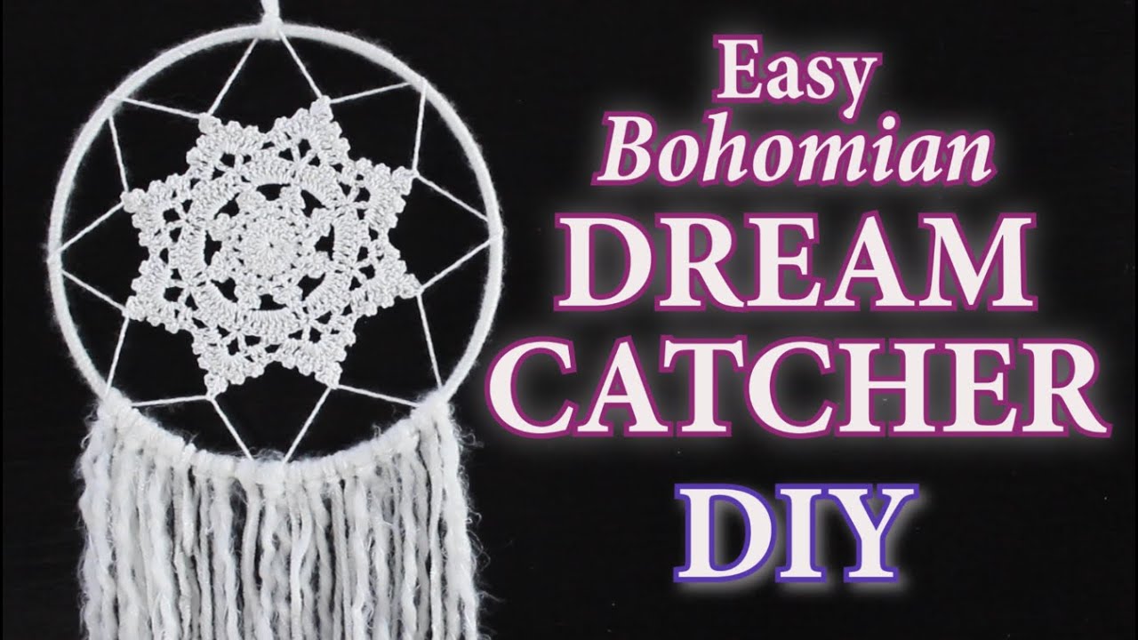 DIY Dreamcatcher Kit Boho Kids Craft Kit Doily Dream Catcher 4.8`/12 cm  diameter Birthday Party Activity Crafting Set