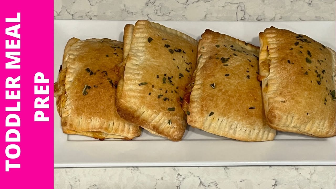 TODDLER MEAL PREP homemade pepperoni pizza hot pockets YouTube