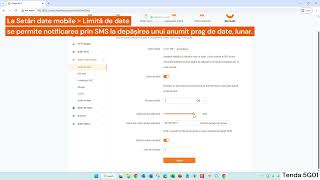 Tenda 5G01 | Meniuri &amp; opțiuni interfață web gestionare | Router 5G, Wi-Fi6, Ethernet, failover