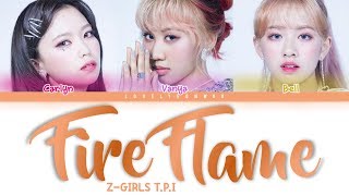 Z-Girls T.p.i Fire Flame Lyrics Color Coded Eng