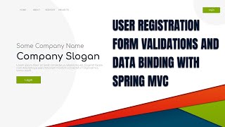 13 Custom Login Authentication with Spring MVC and Spring Boot   Add User Form Validations with Spri
