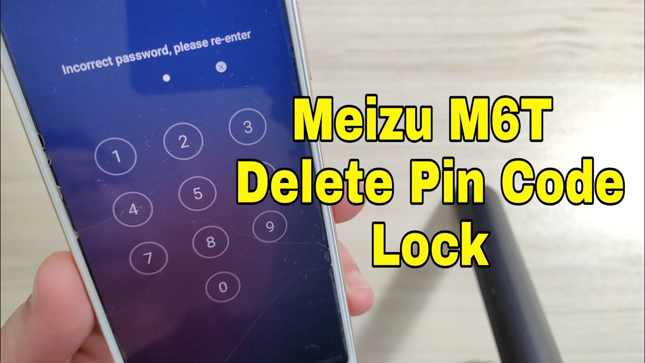 Hard reset Meizu M6T (M811H). Unlock pin, user code lock. Unlocktool