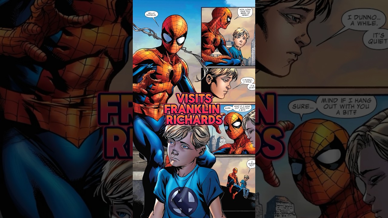 Spider-Man Visits Franklin Richards After Johnny Storm’s Death 