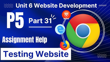 BTEC Level 3 IT - Unit 6 - Website Development - Part 31 - P5 - TESTING WEBSITE