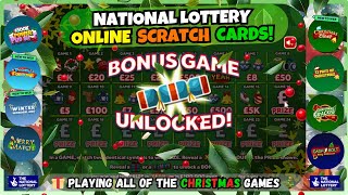 🎉NATIONAL LOTTERY ONLINE SCRATCH CARDS!🎄Playing All The Christmas Games! 🎁 Profit Session at last? 🤩 screenshot 2