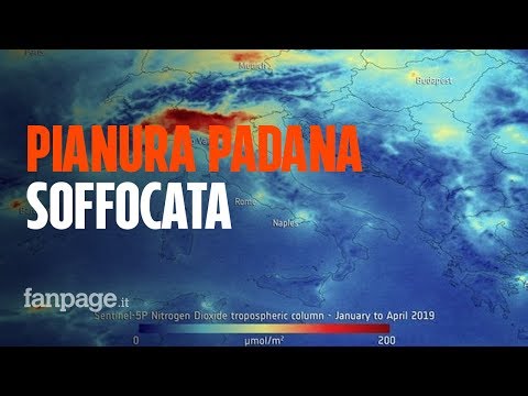 Inquinamento in Pianura Padana: il nord soffocato dallo smog. L'immagine choc dallo spazio