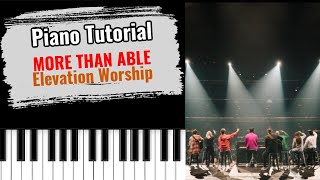 🎹MORE THAN ABLE by Elevation Worship (easy piano tutorial lesson free)