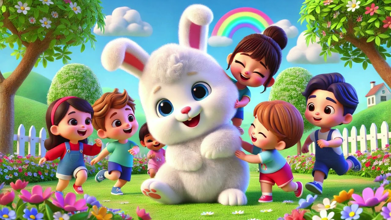 🐰 The Bunny’s Fluffy Tail 🐇 | Fun Kids Rhyme 🐾 | Hop | Nursery Rhymes & Kids Songs