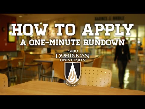 How to Apply to Ohio Dominican University