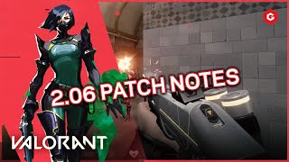 VALORANT 2.06 PATCH NOTES (UPDATE CHANGES)