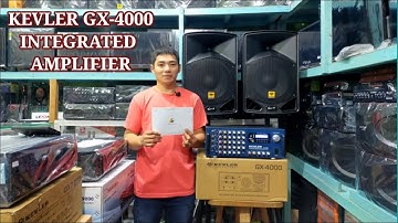 KEVLER GX-4000 AMPLIFIER AND KEVLER WAVE 12 PASSIVE SPEAKER UNBOXING DEMO REVIEW AND SOUNDS CHECK