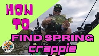 How to locate Spring Crappie! #fishing