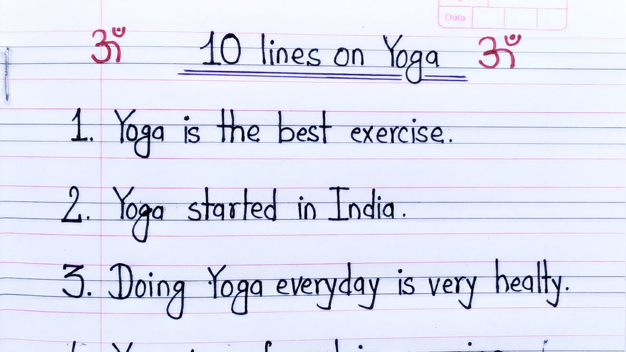 10 lines on yoga in english  10 lines on yoga day 