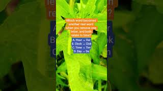 Which Word Becomes Another Real Word When You Remove One Letter And Both Relate To Time