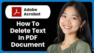 How To Delete Text In PDF Document Using Adobe Acrobat Pro DC