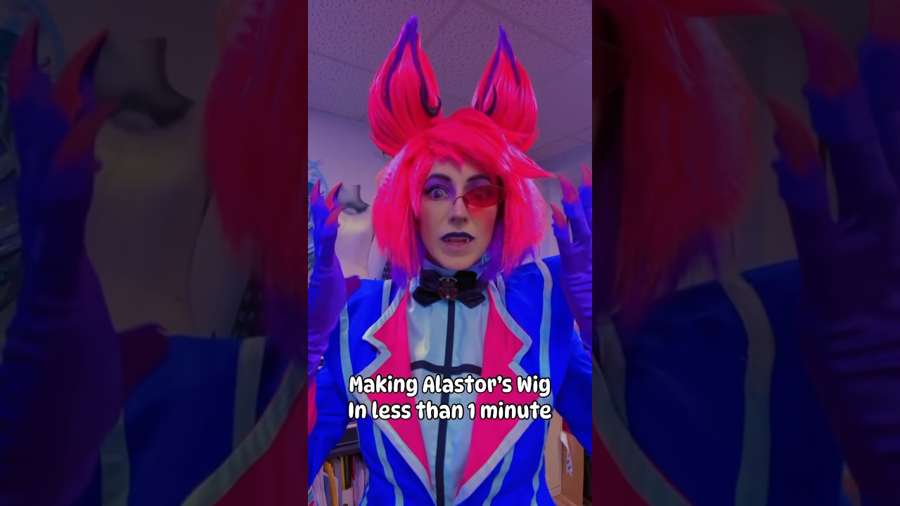 Got a minute? You too can make Alastor’s wig! 😅 Don’t worry, a full tutorial is coming soon.