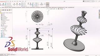 Solidworks Advanced Techniques: Surfaces vs  Solid Modeling-Candle Holder Profile