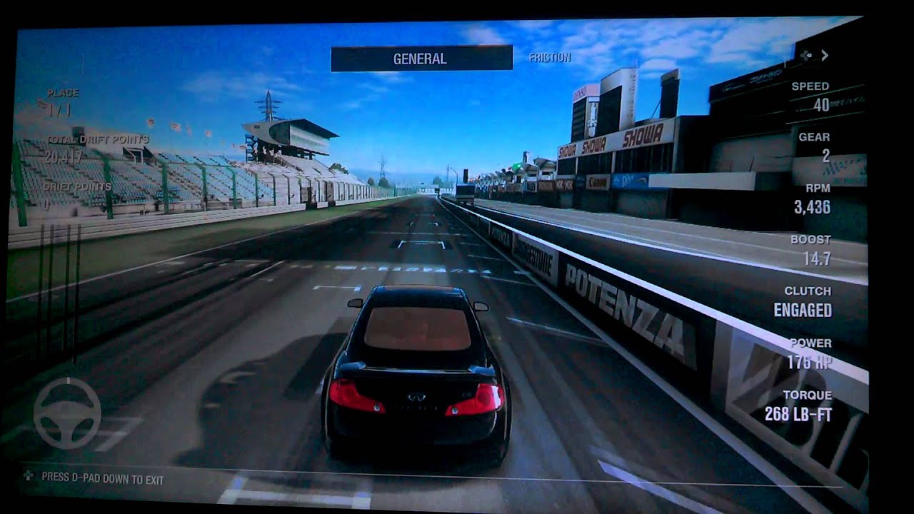 Forza 4 trying to drift in cockpit view