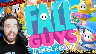 Fall Guys , az új RAGE game 😂 | BABOK HARCA w/ Kinga,ZsDav és Aida