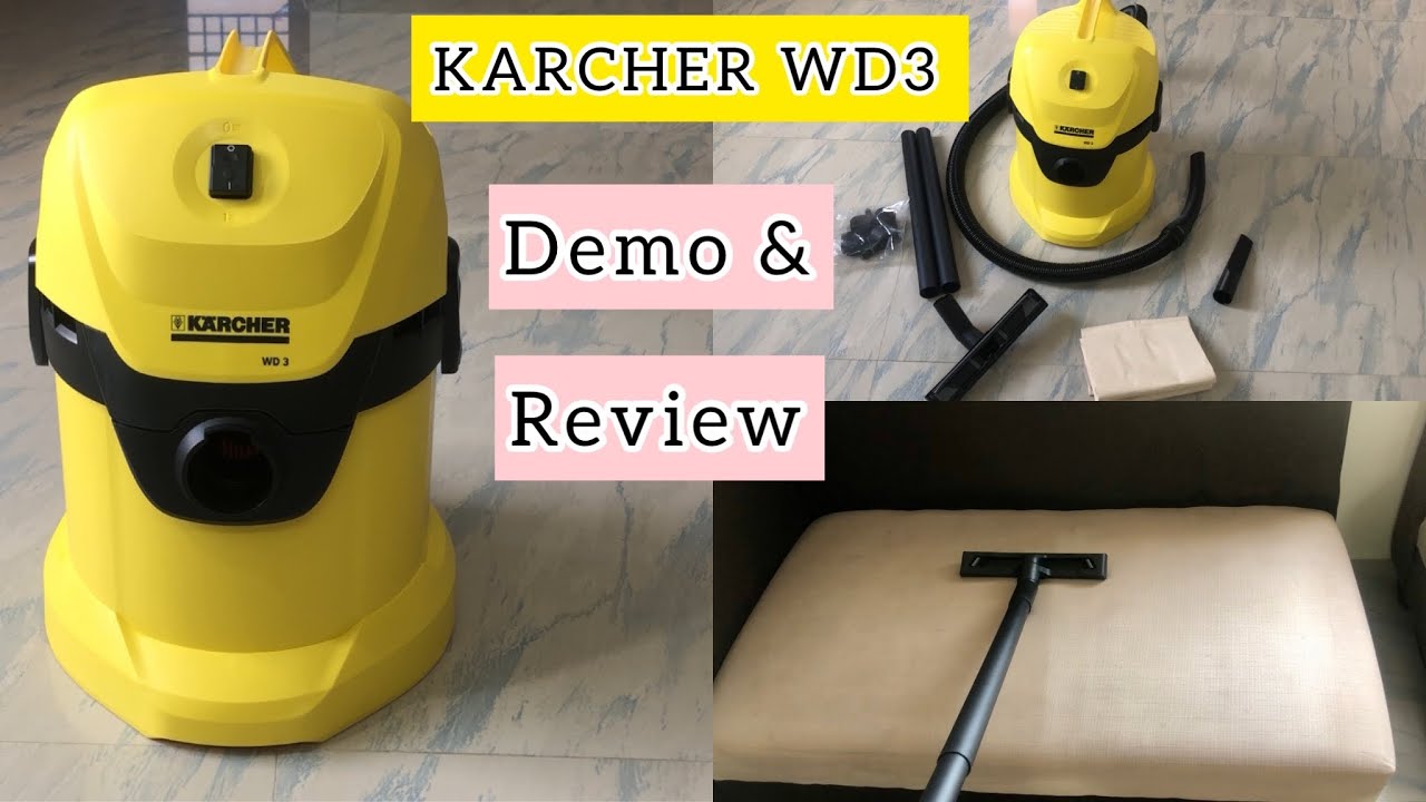 Karcher WD3 Wet & Dry Vaccum Cleaner Unboxing / Demo / Review